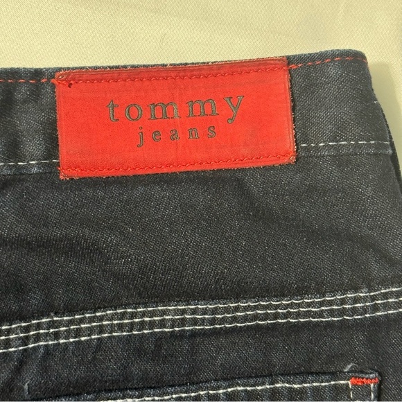 Tommy Hilfiger Denim Mini Skirt Dark Blue Size 9 (Junior Sizing) - Picture 6 of 9